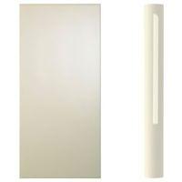 Cooke & Lewis High Gloss Cream Curved Wall Pilaster Kit (H)757mm (W)70mm (D)355mm