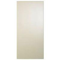 Cooke & Lewis High Gloss Cream Cream Contemporary Clad On Wall Panel
