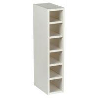 Cooke & Lewis White Wine Rack Tall Wall Cabinet (W)150mm