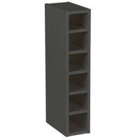 Cooke & Lewis Anthracite Wine Rack Wall Cabinet (W)150mm