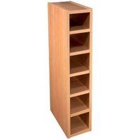 Cooke & Lewis Cherry Effect Wine Rack Wall Cabinet (W)150mm