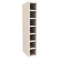 Cooke & Lewis Ivory Wine Rack Tall Wall Cabinet (W)150mm