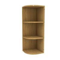 cooke lewis oak effect curved end tall wall cabinet w335mm