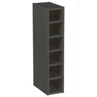 Cooke & Lewis Anthracite Wine Rack Tall Wall Cabinet (W)150mm