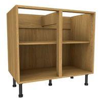 Cooke & Lewis Oak Effect Standard Base Cabinet (W)900mm