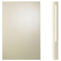 Cooke & Lewis High Gloss Cream Curved Base Pilaster Kit (H)900mm (W)70mm (D)590mm
