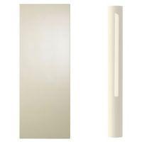 Cooke & Lewis High Gloss Cream Curved Tall Wall Pilaster Kit (H)937mm (W)70mm (D)355mm