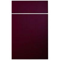 Cooke & Lewis Raffello High Gloss Aubergine Slab Drawerline Door & Drawer Front (W)450mm Set of 2