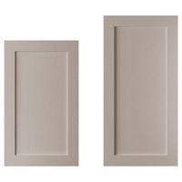 cooke lewis carisbrooke taupe larder door w600mm set of 2