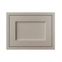 Cooke & Lewis Carisbrooke Taupe Framed Fixed Frame Integrated Extractor Fan Door (W)600mm