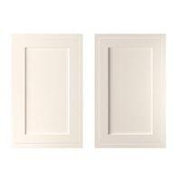 Cooke & Lewis Carisbrooke Ivory Framed Larder Door (W)600mm Set of 2