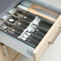 Cooke & Lewis Stainless Steel Effect Stainless Steel Kitchen Utensil Tray