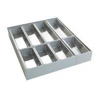 cooke lewis silver stainless steel kitchen utensil tray