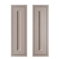 cooke lewis carisbrooke taupe framed larder door w300mm set of 2