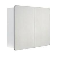 Cooke & Lewis Lesina Double Door White Mirror Cabinet
