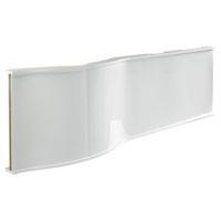 Cooke & Lewis Adelphi Gloss White RH Bath Front Panel (W)1675mm