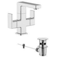 Cooke & Lewis Lincoln 2 Lever Basin Mixer Tap
