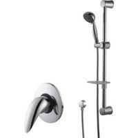 Cooke & Lewis Wave Chrome Manual Single Lever Mixer Shower