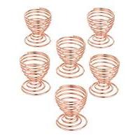 Copper Egg Cups Set of 6