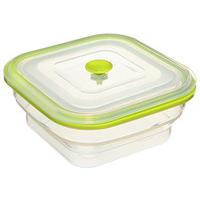 Collapsible Silicone Food Container Box, Square