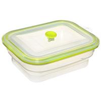 collapsible silicone food container box rectangular large