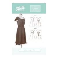Colette Ladies Easy Sewing Pattern 1013 Crepe Dress