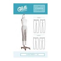 colette ladies easy sewing pattern 1019 clover trousers