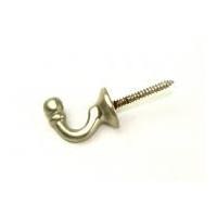 Contemporary Curtain Tie Back Hooks Silver Satin