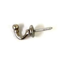 Contemporary Curtain Tie Back Hooks Silver