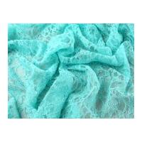 Corded Double Flounce Lace Dress Fabric Sea Green