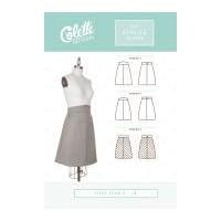 colette ladies easy sewing pattern 1016 ginger skirt