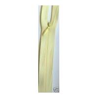 Concealed Invisible Closed End Zip 20cm Lemon Yellow