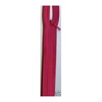 concealed invisible closed end zip 20cm cerise pink