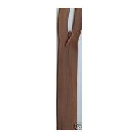 Concealed Invisible Closed End Zip 20cm Tan Brown