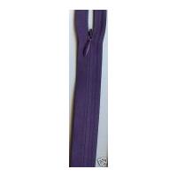 Concealed Invisible Closed End Zip 20cm Purple