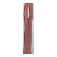 Concealed Invisible Closed End Zip 22.5cm Dusky Pink