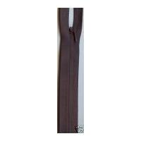 Concealed Invisible Closed End Zip 22.5cm Dark Brown