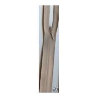 Concealed Invisible Closed End Zip 22.5cm Beige