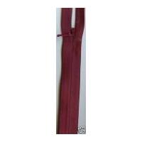 concealed invisible closed end zip 55cm wine burgundy