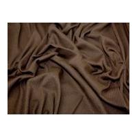 Cotton Ribbed Stretch Jersey Dress Fabric Dark Brown