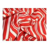 cotton butcher stripe cotton drill fabric red