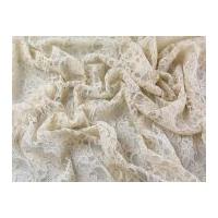 corded double flounce lace dress fabric cream