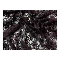 Corded Double Flounce Lace Dress Fabric Mulberry Brown