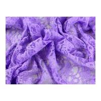 Corded Double Flounce Lace Dress Fabric Purple