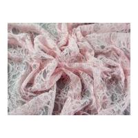 Corded Double Flounce Lace Dress Fabric Baby Pink