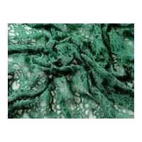 Corded Double Flounce Lace Dress Fabric Dark Green