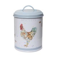 Country Cockerel Biscuit Tin