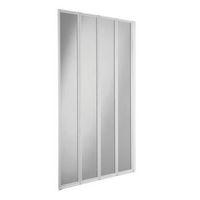 cooke lewis nile straight 4 panel folding bath screen w840mm