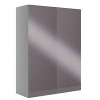 Cooke & Lewis Marletti Gloss Anthracite Double Door Wall Cabinet (W)600mm