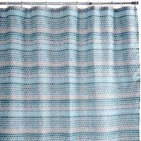 Cooke & Lewis Blue Cardui Aqua Spot Shower Curtain (L)1.8 M